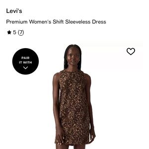 Levi's Leopard Print Sleeveless Mini Dress
